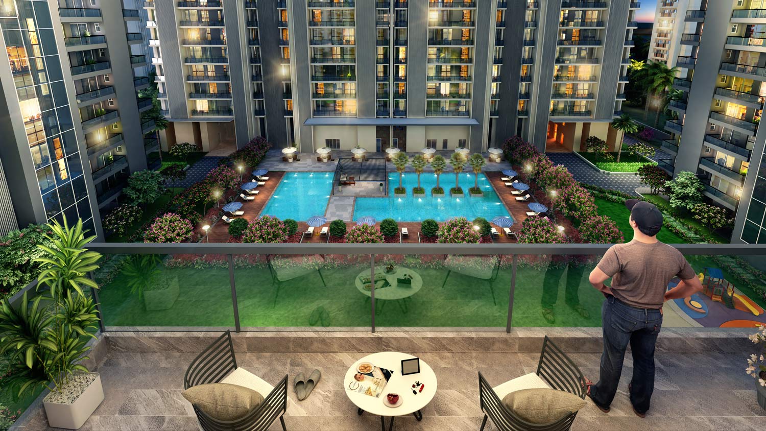 platinum-towers amenities aerial view